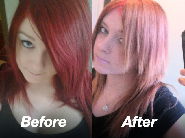 Colour B4 Extra Strength on Red Hair